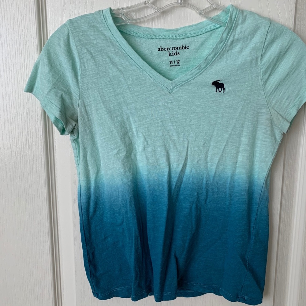 Abercrombie kids top teal/peacock blue size 11/12